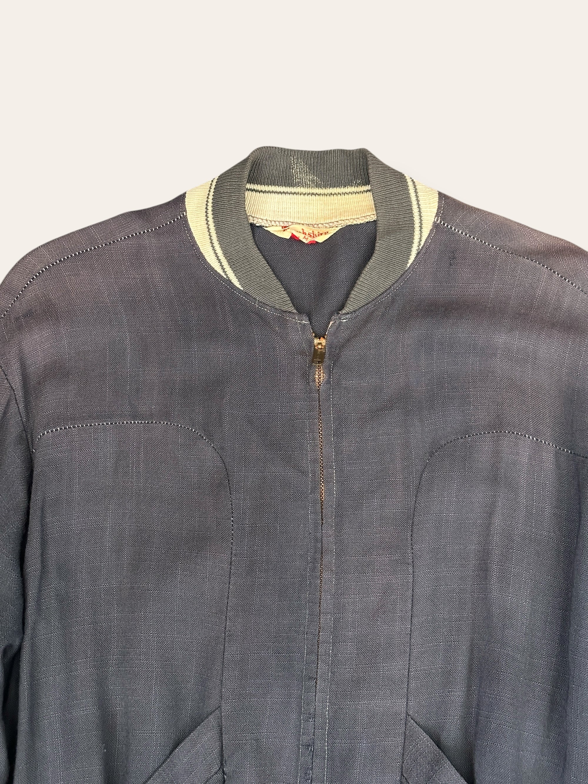 Vintage 1950’s Rayon Linen Blend Yankshire Jacket 43