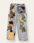 Vintage 1960’s Original Hippie Patched Lee Denim Jeans W:27