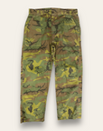 Vintage 1960’s-70’s Camouflage Poplin Baker Pants W:37