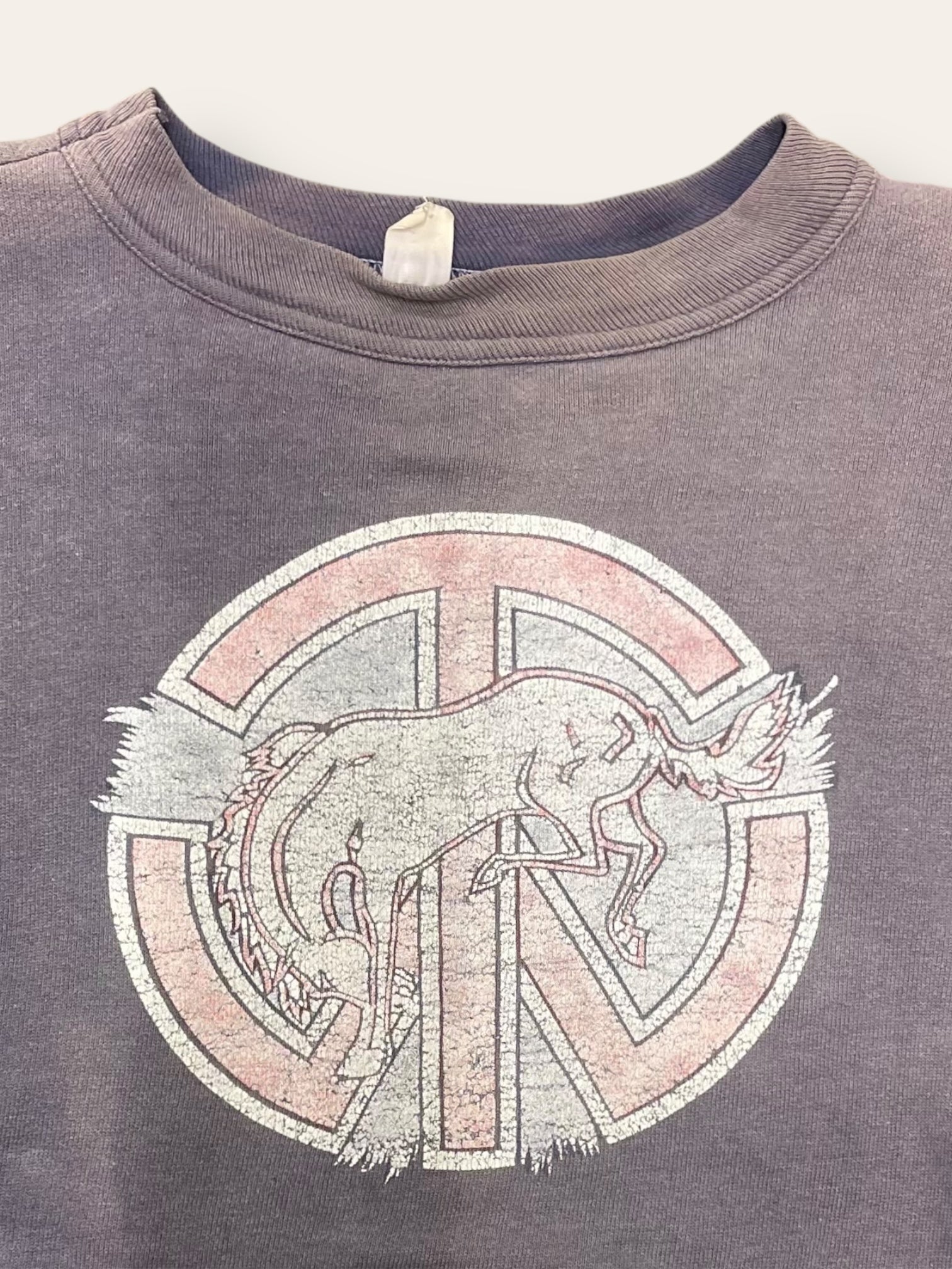 Vintage 1950’s Mustangs Felt Print Sunfaded Sweatshirt