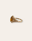 Antique 10k Gold Art Deco Citrine Ring Size 4