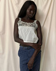 Vintage Edwardian Tatting Lace Chemise Tank