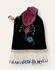 Vintage Late 1800’s Ojibwa Beaded Velvet Bag