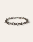 925 Sterling Silver Heavy Artisan Handmade Chain Link Bracelet | Dual Link Bracelet