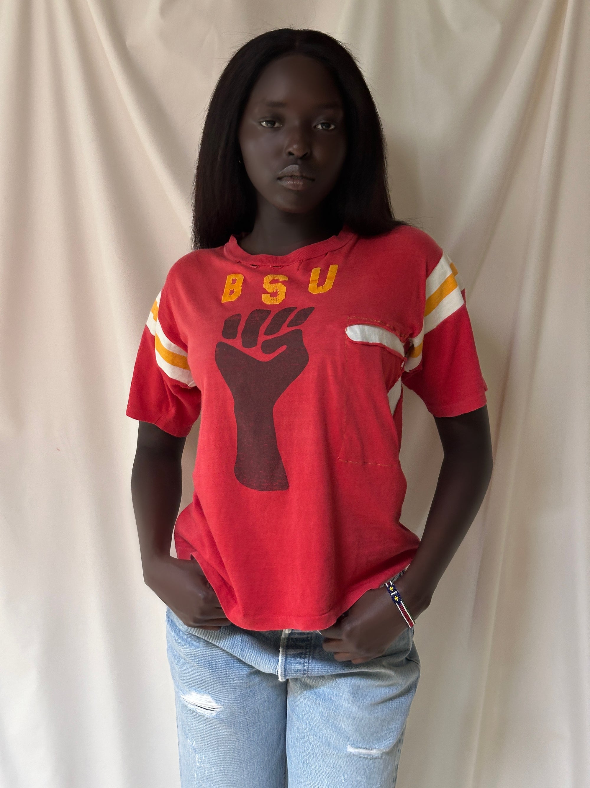 Vintage 1960’s BSU Black Student Union T-Shirt