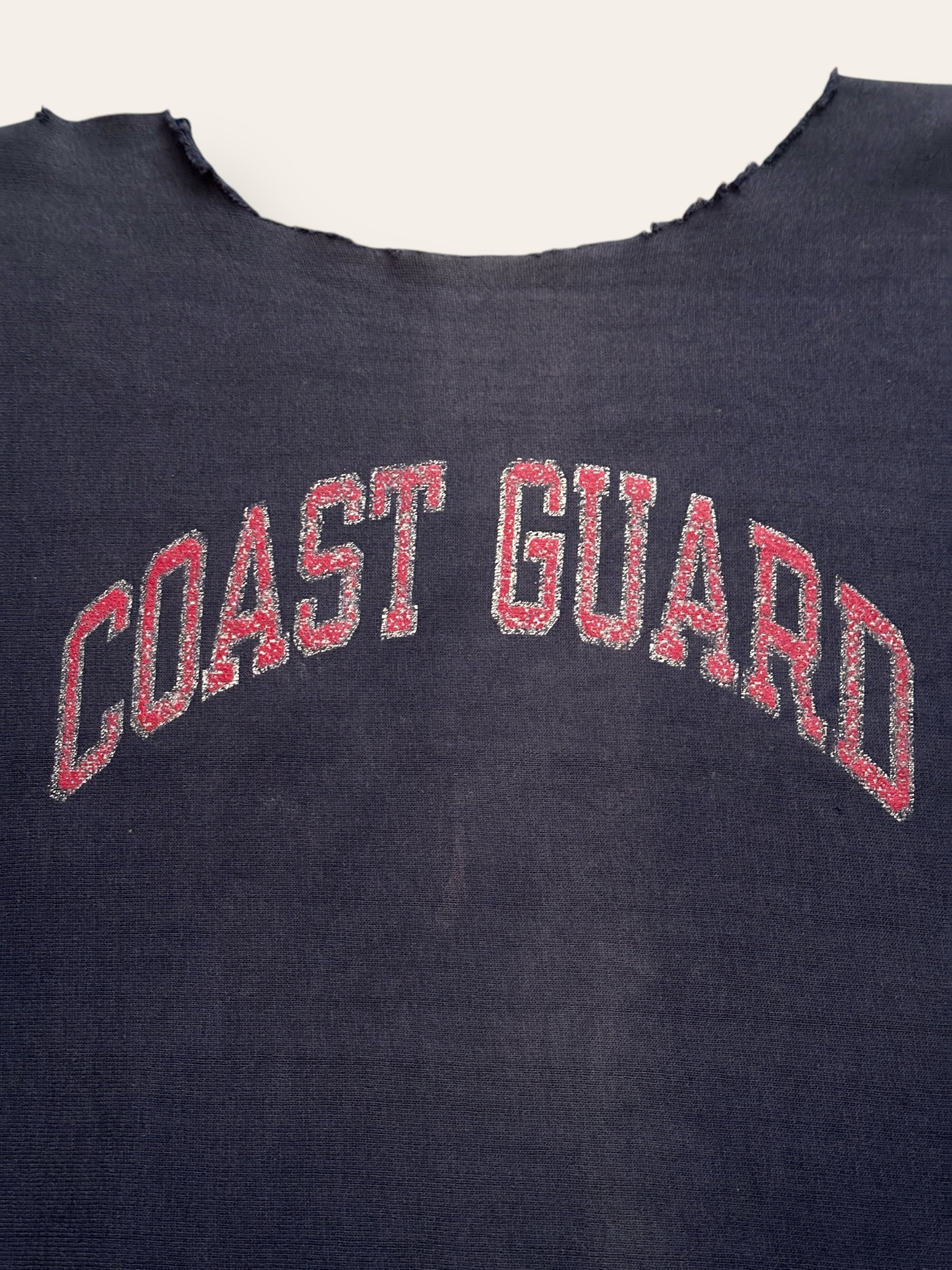Vintage 1980’s Coast Gaurd Champion Reverse Weave Distressed Sweatshirt