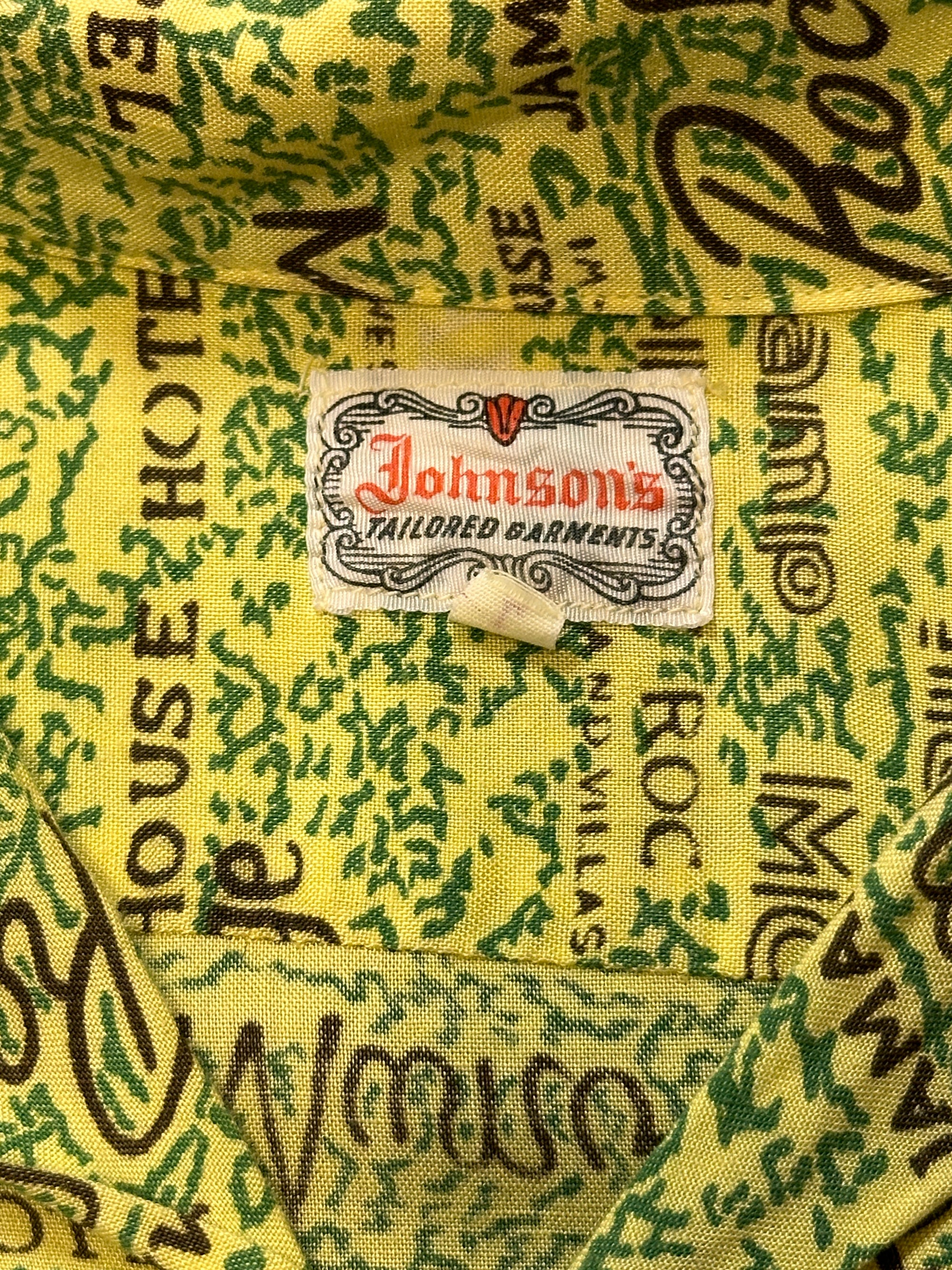 Vintage 1950’s Jamaica Rayon Hawaiian Shirt