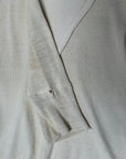 Vintage 1940’s Penney’s Cotton Henley | Heritage Blank Antique White Shirt