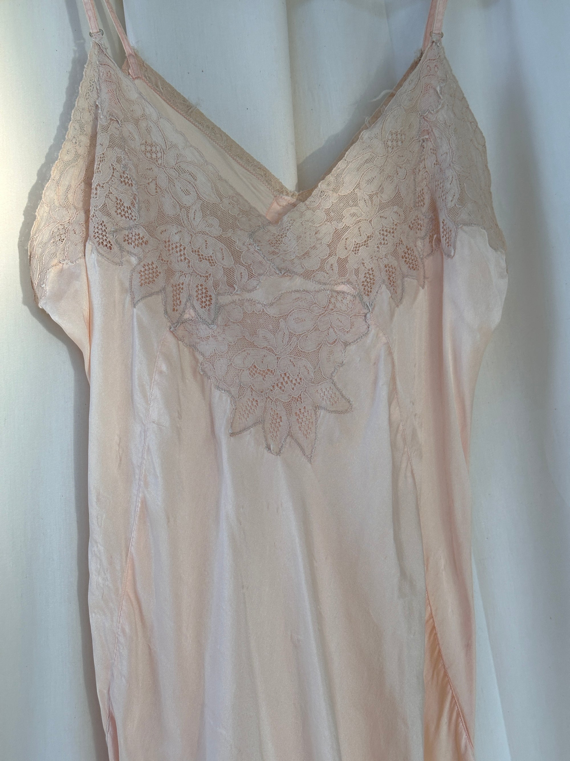 Vintage 1930’s Silk Negligée Slip Dress
