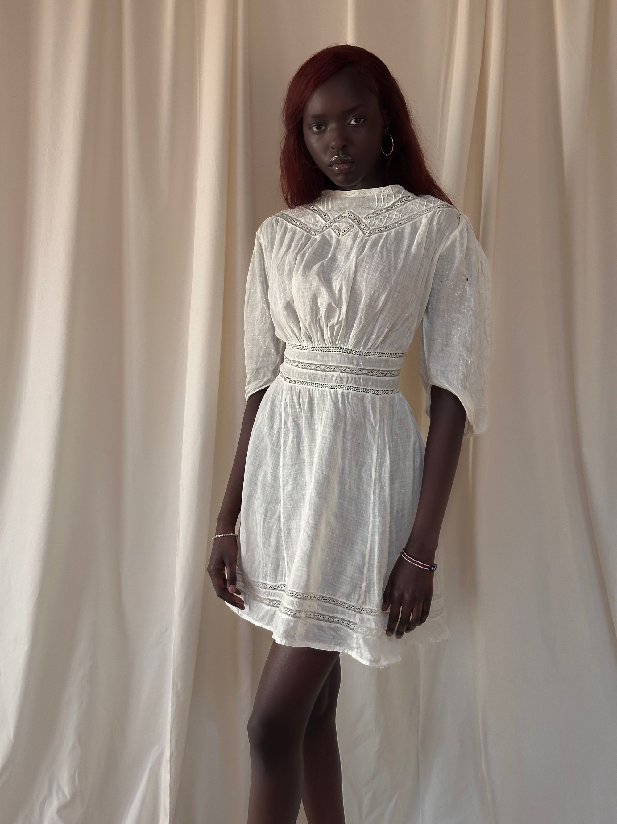 Vintage Edwardian Cotton Dress