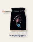 Vintage Late 1800’s Ojibwa Beaded Velvet Bag