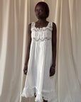 Vintage 1900’s Cotton & Lace Gauze Cotton Dress