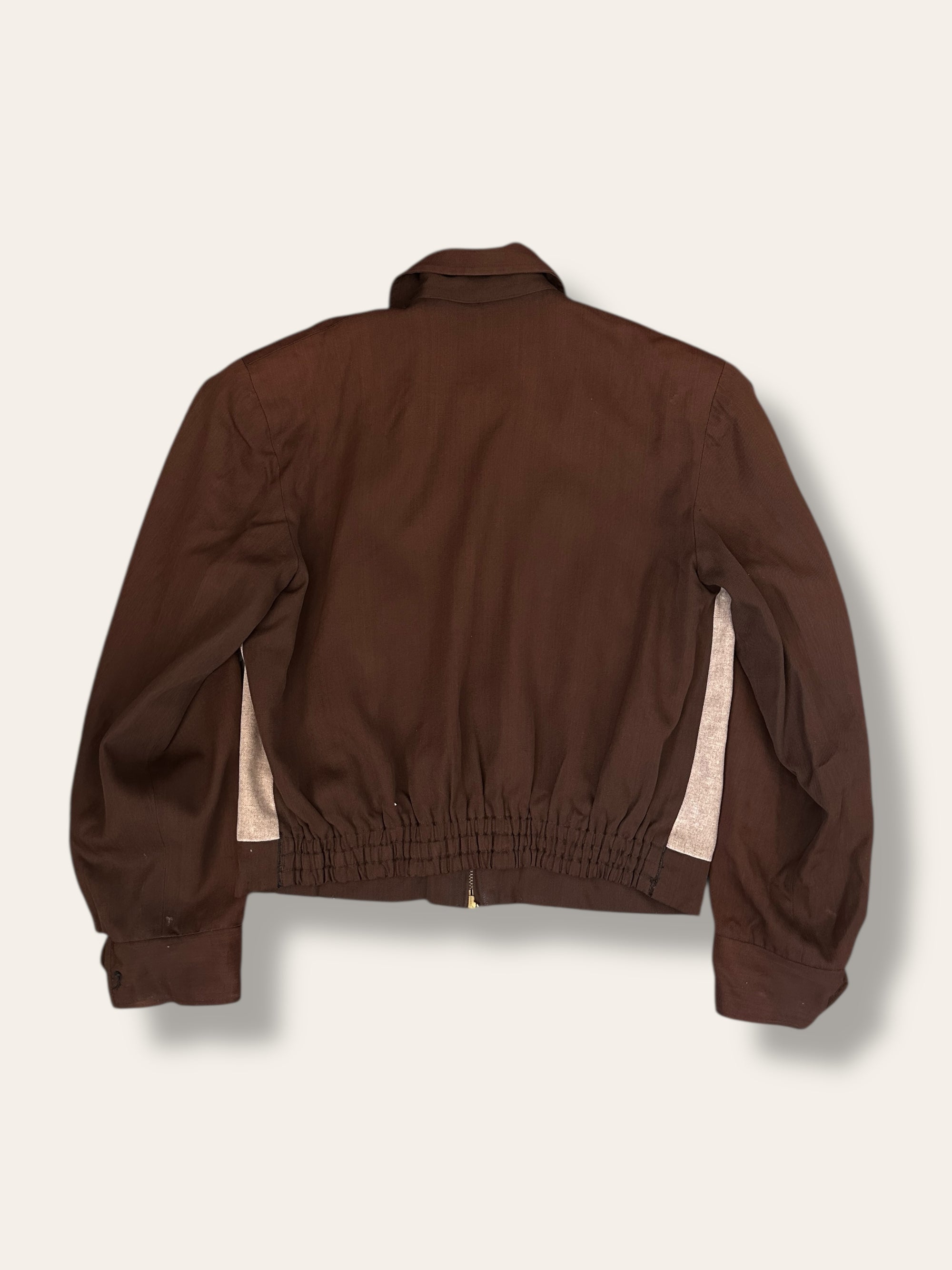 Vintage 1950’s Rayon Gabardine Two Tone Jacket 42