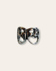 925 Sterling Silver Smile Now Cry Later Statement Ring