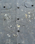 Vintage 1960’s Vintage Chambray Painter Work Shirt | Sears Perma-Prest | Paint Splatter Shirt | Distressed Workwear