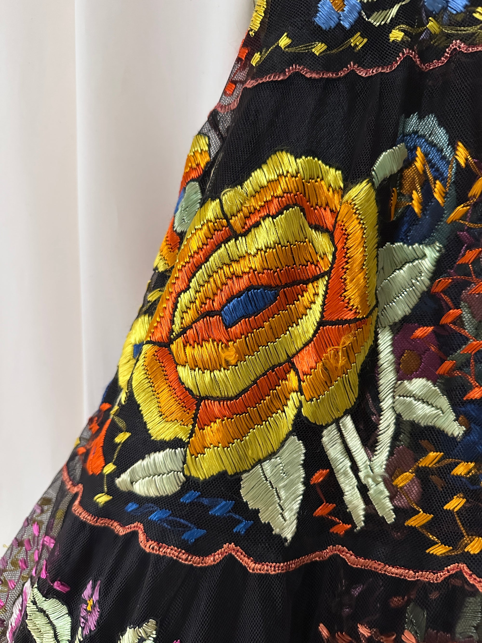 Vintage 1950’s Chiapas Hand Embroidered Skirt