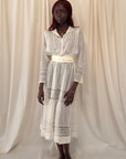 Vintage Edwardian Gauze Cotton Eyelet Lawn Dress