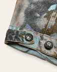 Vintage 1990s All Over Print Denim Jacket | Michelangelo Renaissance Jacket