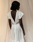 Vintage Edwardian “Deep V” Gauze Cotton Eyelet Dress