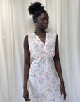 Vintage 1930’s Rayon Flower Print Slip Dress