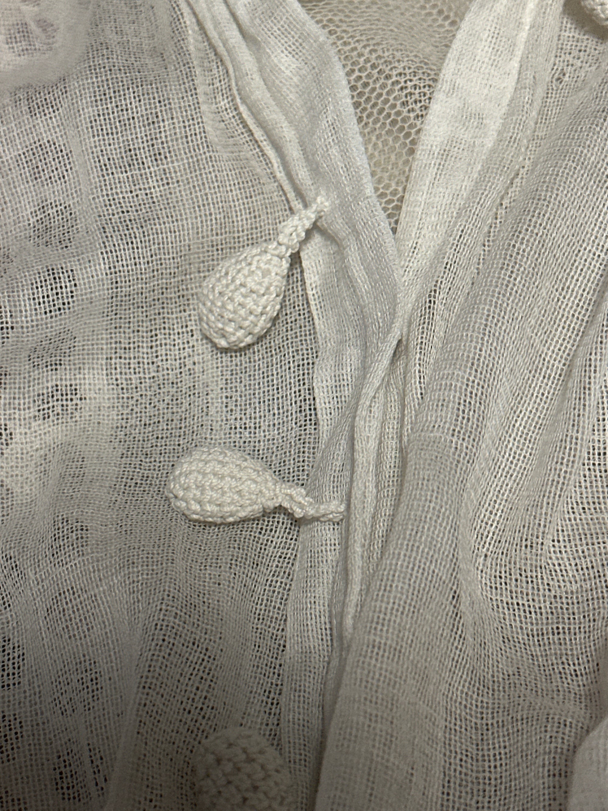 Vintage Edwardian Gauze Cotton Eyelet Lawn Dress