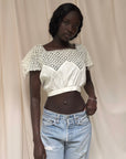 Vintage Edwardian Crochet Bodice Top