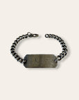 Vintage Sterling Silver WWII Identification Bracelet | Chunky Curb Link | 7” Chain Stamped