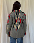 Vintage 1940’s Chimayo Ganscraft Woven Jacket | Southwest Hand Woven Wool Jacket