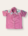 Vintage 1940’s Embroidered Cotton Western Shirt