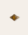 Antique 10k Gold Art Deco Citrine Ring Size 4