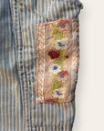 Vintage 1960’s Original Hippie Patched Lee Denim Jeans W:27