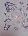 Vintage 1980’s- 1990’s Harley Davidson Lilac Butterfly Bandana