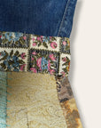 Vintage 1960s Levi’s 501s Big E Hippie Patchwork Denim Jeans | Bell Bottom Folk Art Custom Denim Pants W:26