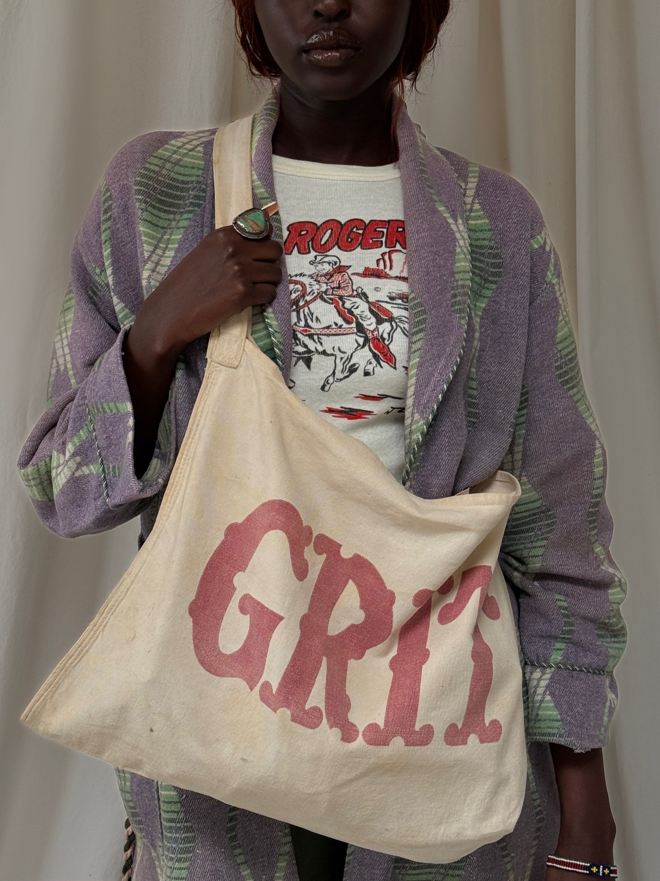 Vintage 1930's Grit Newspaper Bag – Afterlife Boutique