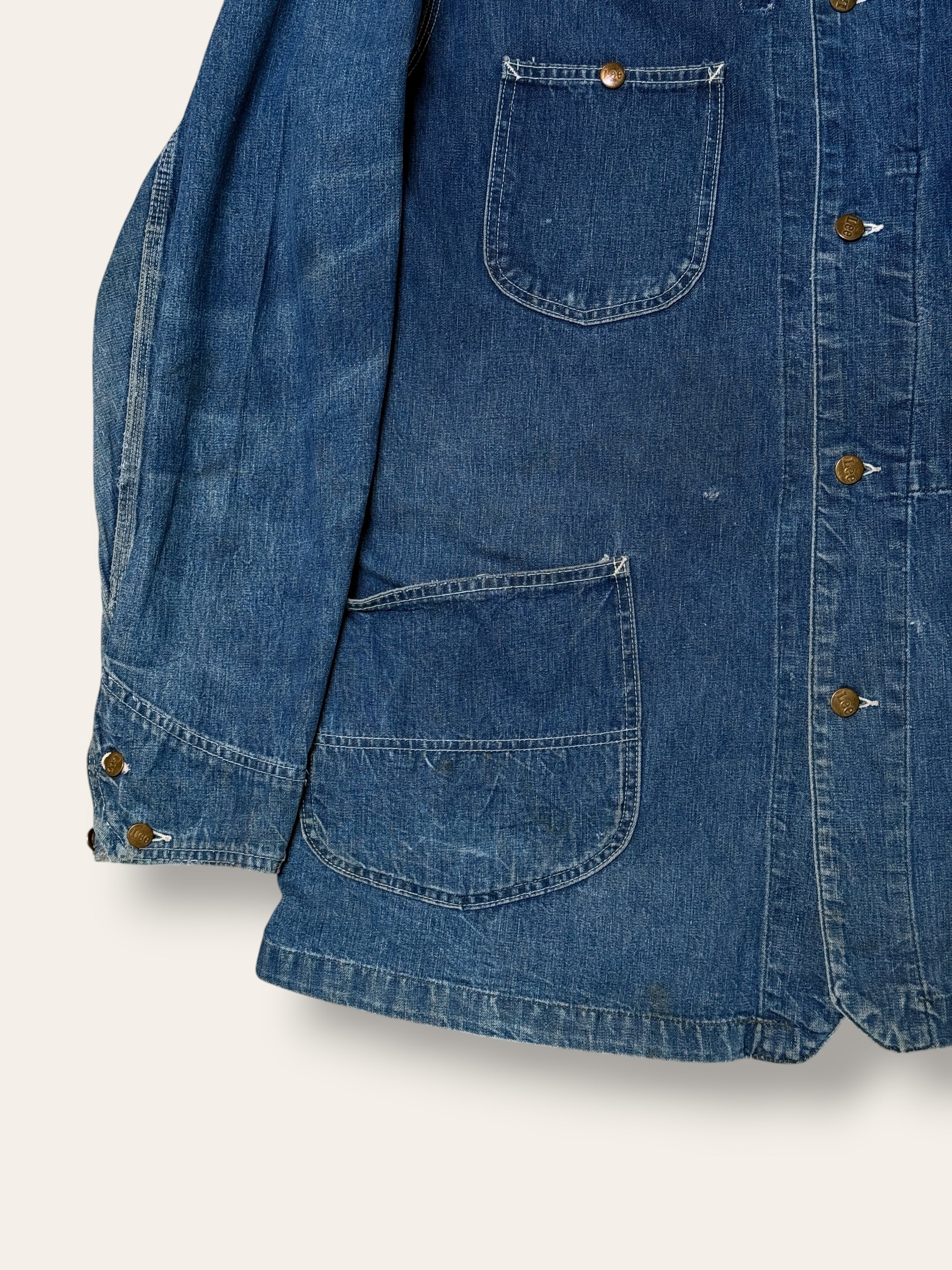 Vintage 1950’s LEE 91-J Denim Chore Jacket Size 44L