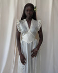 Vintage 1940’s Delicate Silk Crème Dress