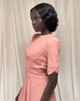 Vintage 1940’s Smocked Rayon Dress