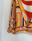Vintage 1960’s Emilio Pucci Geometric Silk Blouse | Made in Italy Saks Fifth Avenue Silk Shirt