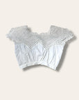 Vintage Edwardian Crochet Bodice Top