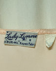 Vintage 1930’s Silk Rayon Slip Dress | Romantic Blush Pink Lace Trim Luxury Lingerie