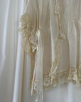 Vintage 1920’s Flapper Silk & Lace Robe Top