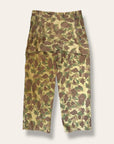 Vintage WWII USMC P44 TROUSERS Frogskin CAMOUFLAGE W:34