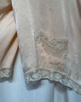 Vintage 1930s Silk & Lace Bed Jacket | Silk Lingerie Top