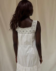 Vintage 1900’s Edwardian White Cotton Crochet Dress | Antique Tea Dress