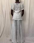 Vintage 1930’s Embroidered Organza Garden Dress