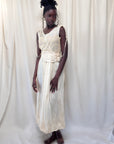 Vintage 1920’s Ecru Chantilly Lace Silk Dress