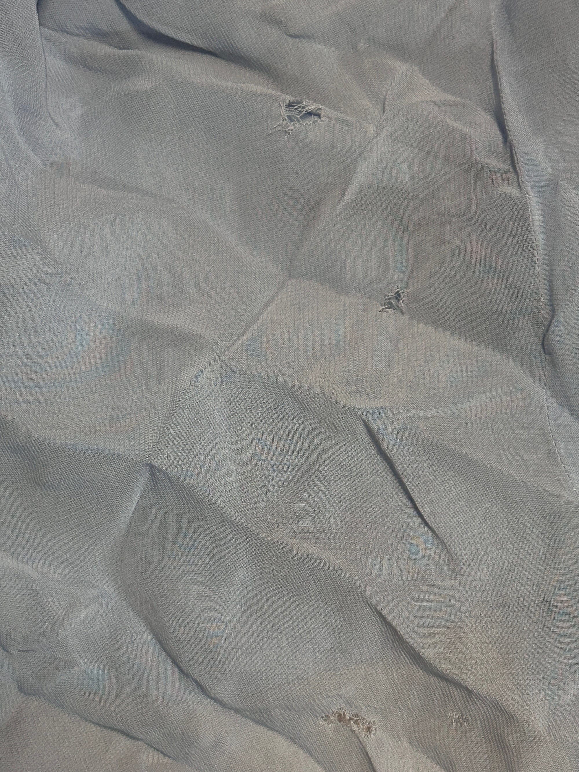 Vintage 1930’s Blue Soutache Sheer Chiffon Dress