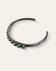 Vintage 1940’s Zuni Turquoise Sterling Silver Bracelet