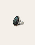 Vintage Navajo Turquoise and Sterling Silver Ring Size 5.5