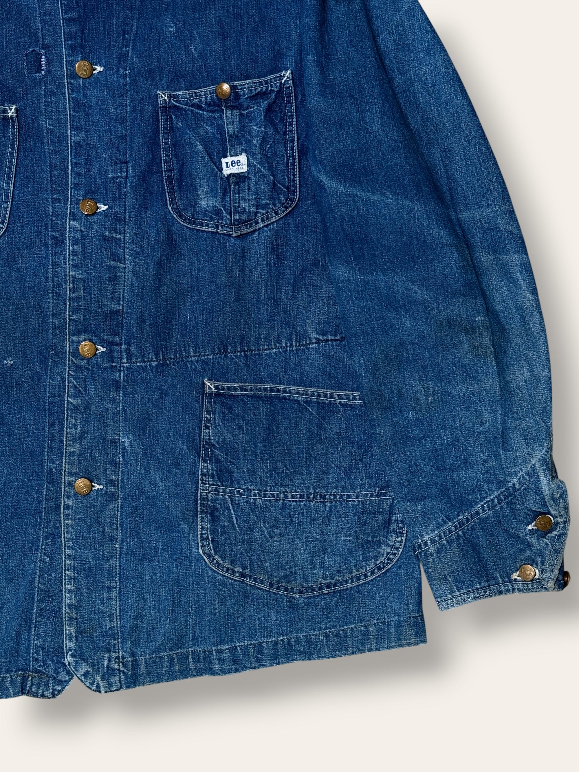 Vintage 1950’s LEE 91-J Denim Chore Jacket Size 44L
